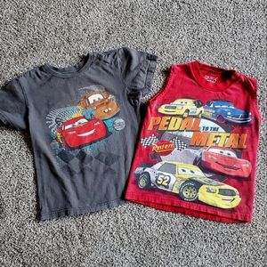 2 Disney Cars Boys Tees